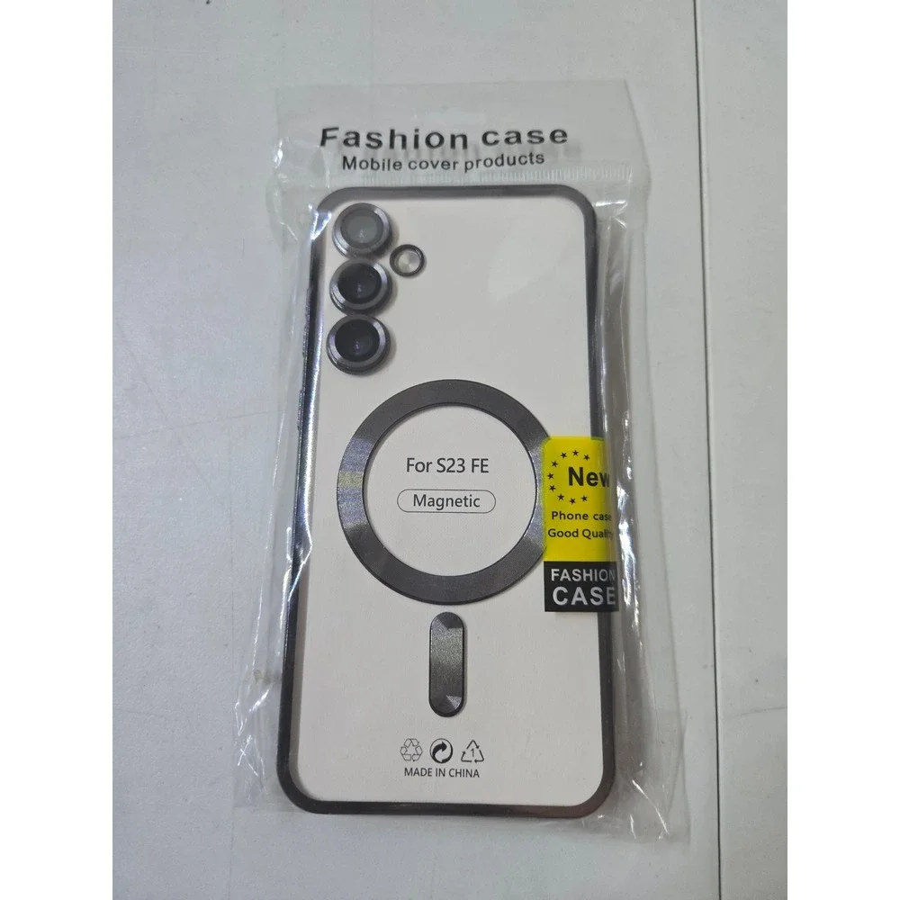 Fashion Case for Samsung S23 FE Magnetic Clear Phone Cover with Magsafe